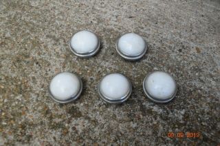 5 Vintage Faceted E F Johnson Panel Mount Indicator Lenses Western Electric