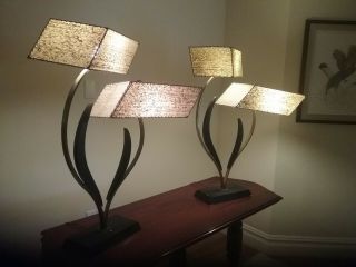 (majestic?) Boomerang Style Lamps | Mid Century Modern Atomic Retro