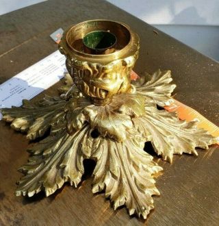Vtg Virginia Metalcrafters Brass Footed Taper Candle Holder 3100
