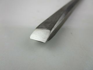 Vintage Long Shaft Steel Punch Chisel Tool 19 - 3/16 ,  Beveled End Striking Tool 2