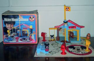 Vintage 1976 Hasbro Weebles Mickey Mouse Clubhouse Playset