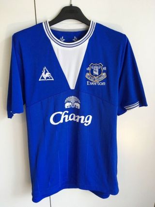 Everton Fc 25 Years Southall Le Coq Sportif Home Football Shirt Soccer Jersey L
