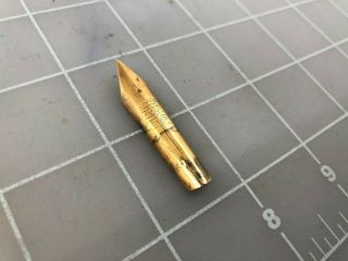 Judd ' s Vintage Cracked 14kt.  Gold Swan Mabie Todd 8 Fountain Pen Nib 2