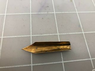 Judd ' s Vintage Cracked 14kt.  Gold Swan Mabie Todd 8 Fountain Pen Nib 3