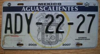 Single Mexico State Of Aguascalientes - 2005/07 - Ady - 22 - 27