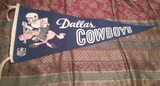 Vintage Nfl 1960s Dallas Cowboys Pennant 30 