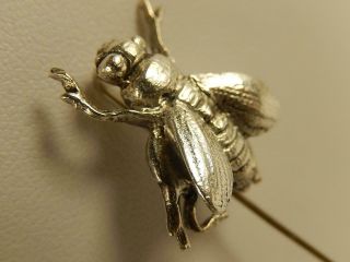 Gorham Sterling Figural Fly Bug Stick Pin Vintage Estate