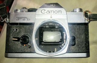 Vintage Canon Ftb Ql 35mm Camera.