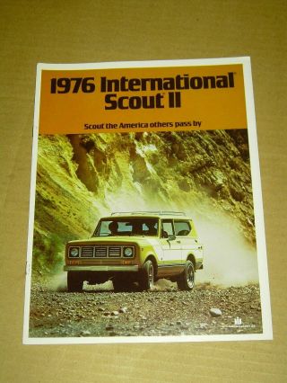1976 Ih International Harvester Scout Ii Brochure 8 Pages