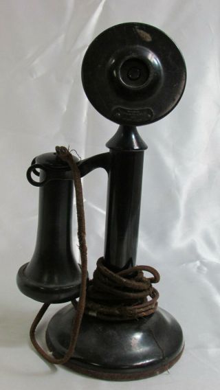 Antique Western Electric American Tel Telco Candlestick Phone 323 1910 