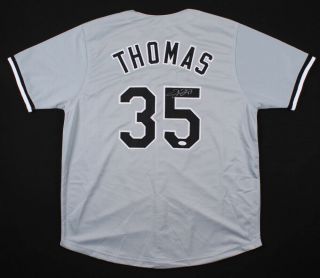 Frank Thomas Signed Chicago White Sox Jersey (jsa) 500 Home Run Club Member