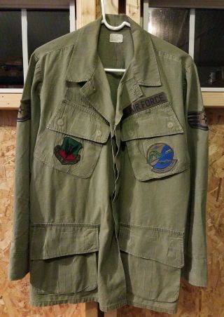 Vintage Ww2 Korea Vietnam Rip Stop Poplin Og 107 Class 1 Jacket Coat Sm Short