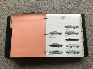 1965 Pontiac dealership showroom salesmans data book album. 3