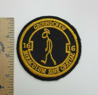 British Royal Air Force 16th Squadron Ground Crew Patch Vintage Raf