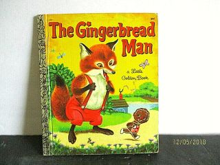 Vintage,  Collectible Book.  " The Gingerbread Man.  " A Little Golden Book.  1969.