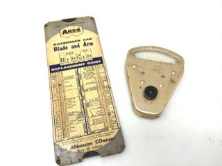 Vintage Tel - Tale Windshield Wiper Arm Pressure Indicator Blade Guide Anco