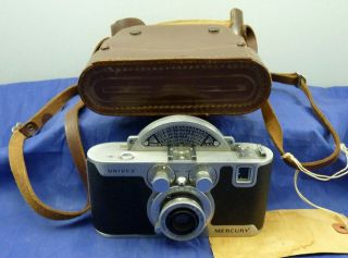 Vintage Univex Mercury Camera In Case C 16