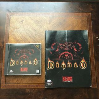 Diablo For Windows 95 Vintage Pc Cd - Rom Blizzard In Jewel Case