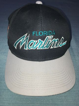 Vintage Sports Specialties Florida Marlins Snapback Hat Quick Ship