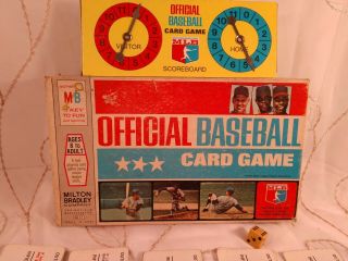 Vintage 1970 Milton Bradley Official Baseball Card Game (59 Of 60 Cards)