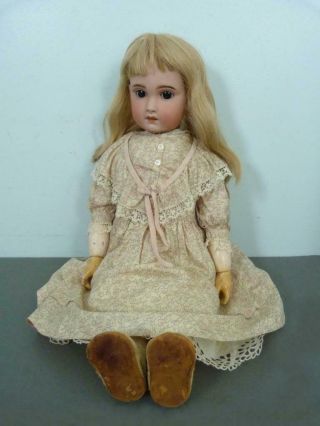 Antique 24 Inch Sfbj Jumeau Doll For Restoration - Layered Outfit
