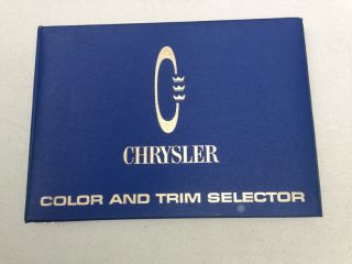 1968 Chrysler Color And Trim Selector Dealer Album