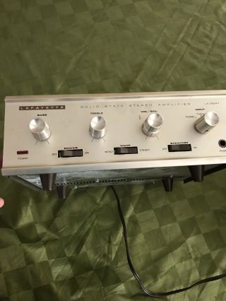 Vintage Lafayette Solid State La - 224t Stereo Amplifier Perfect