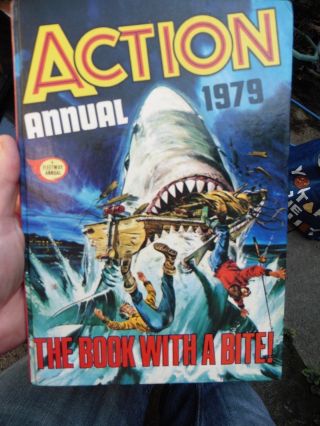 Action Annual 1979 Rare Jaws Great White Sharks Monsters Of The Deep Unclipped