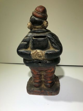 Wimpy From Popeye Painted Vintage Cast Iron Ban 3
