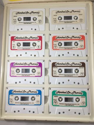 1992 Gateway Educational Hooked On Phonics Set Cassettes Booklets Cards Vintage 2