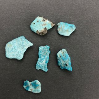 Vintage Turquoise Rough From Blue Gem Turquoise Mine Nevada - Bjruf028