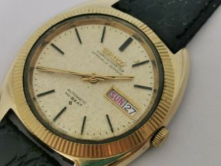 Vintage Seiko Automatic Hi - Beat 5626 - 7090 Gold Capped - Chronometer Cal 5626