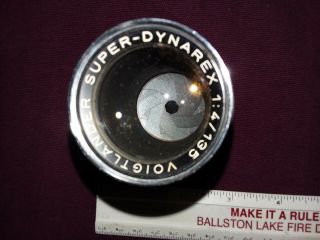 Vintage Voigtlander 135mm F4 Lens Dynarex Bessamatic W Case,  Caps