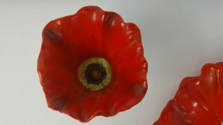 ANTIQUE ROYAL BAYREUTH RED POPPY 8 3/8 