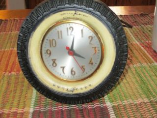 Vintage Goodyear Tire Gas Station Desk Clock
