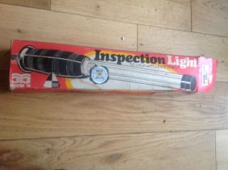 Vintage Inspection Lamp/light Classic Car Old Tool 12 Volt Box 1970s