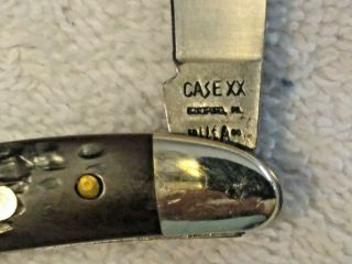 Vintage CASE XX 6220 SS 1990 Peanut 2 Blade Pocket Knife No Dots In The Box 2