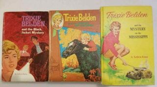 3x - Vintage Books " Trixie Belden " By Kathryn Kenny