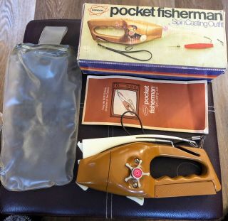 Vtg Pocket Fisherman F3000 Spin Casting Rod & Reel Combination Instruction 1972
