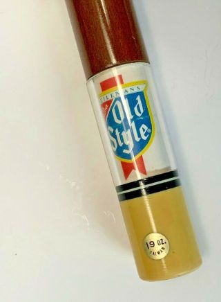 Vintage Old Stye Beer Pool Cue Stick 57 " Two Piece 19 Oz.  Billiards Cue Stick