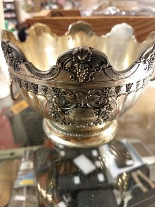 Vintage Holiday Imports Inc Tarnish Protected Silver Plate 1st Place Award Bowl
