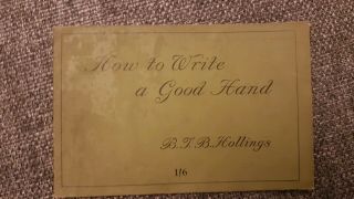 How To Write A Good Hand 1939 Pitman Handwriting Book