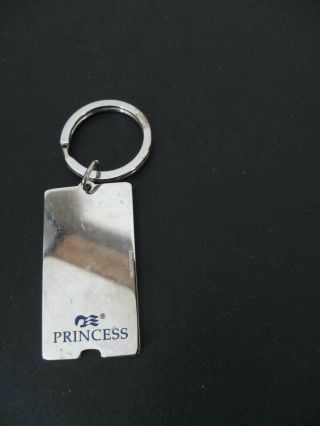 Vintage Sun Princess Metal Souvenir Key Ring - Princess Cruises Alaska Itinerary 2