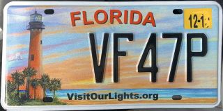 2010 ‘s Florida Lighthouse Environment Specialty License Plate