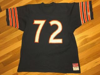 80s Vintage William “the Fridge” Perry Chicago Bears Sand Knit Jersey Mens Xl