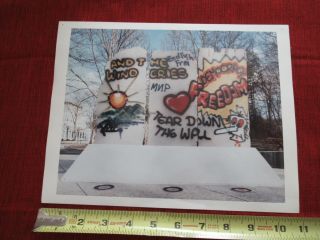 Vintage Photograph Berlin Wall Monument Cia Central Intelligence Agency &bli