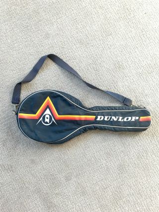Vintage Dunlop Tennis Racket Bag Navy Rainbow 70 