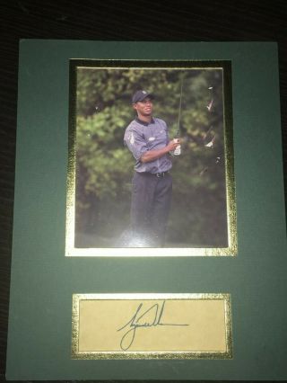 Tiger Woods Authentic Hand Signed Autograph Signature Signed,  Photo