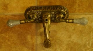 Vintage Bathroom Vanity Sink Faucet Brass? Marble? Stone Bath Heavy Ornate Metal