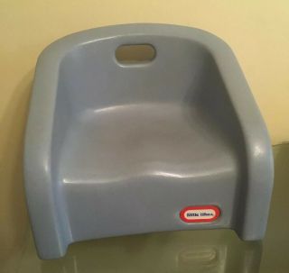 Vintage Little Tikes Toddler Kid Booster Seat Child Chair Blue W/ Handle